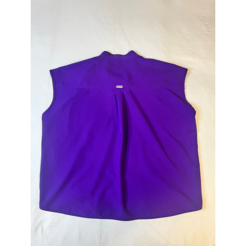 FIGS Rafaela Oversized Scrub Top Digital Grape Purple Women's XL Retired Rare LE - Picture 6 of 15